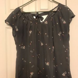 LC Lauren Conrad Pleat Neck Top